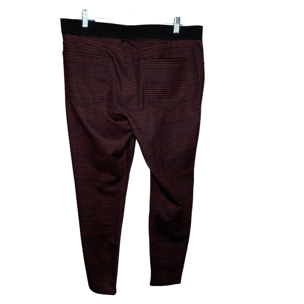 New NOBO Juniors Ponte Mid Rise Jeggings size 19 Red black BNWT - Picture 4 of 4